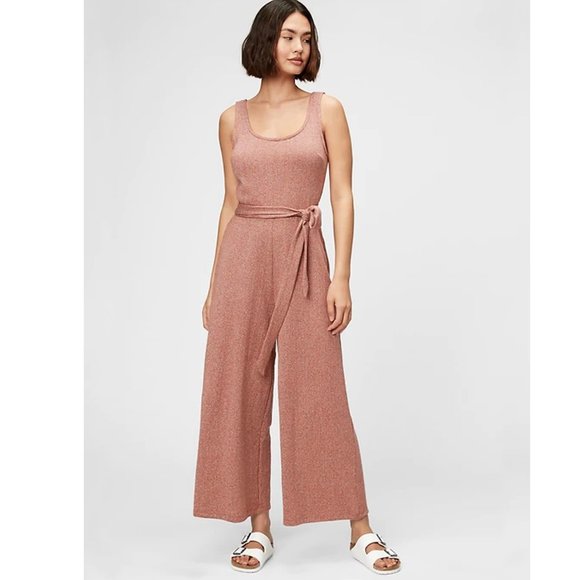 Gap mauve, terracotta, wide leg, tank, jumpsuit. XL - Picture 1 of 1